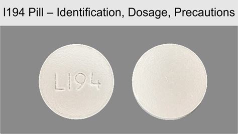 l194 Pill – Identification, Dosage, Precautions & Side Effects - Health Plus City