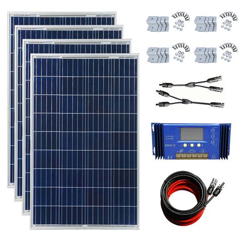 COMPLETE KIT 400 Watt 400W 400Watts Photovoltaic Solar Panel 24V System ...