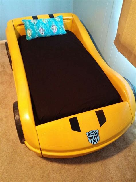 Bumble Bee (Transformers) car bed | Kids car bed, Toddler car bed, Bed makeover