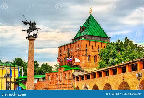 Dmitrievskaya Tower of Nizhny Novgorod Kremlin in Russia Stock Image - Image of kremlin, nizhny ...