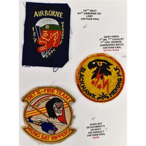 Lot - Collection of Vietnam Era US Military Patches