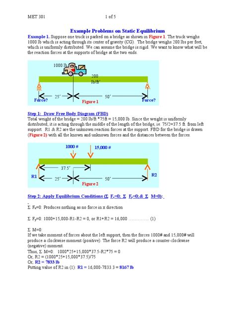 Example Problems on Static Equilibrium | Force | Mechanics