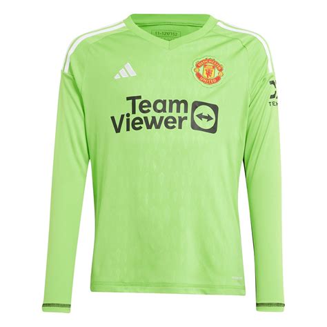 adidas | Manchester United Goal Keeper Shirt 2023 2024 Juniors | Team ...