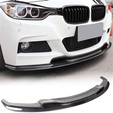 MCARCAR KIT Carbon Fiber Front Bumper Lip For BMW Series F30 M Sport Sedan 2012-2018 320i 325i ...