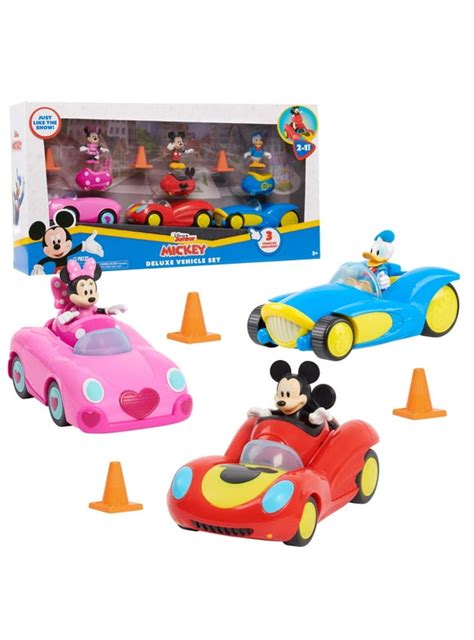 Disney Junior Mickey Mouse Funhouse Transforming Vehicle, Minnie Mouse, Pink Toy Car, Preschool ...