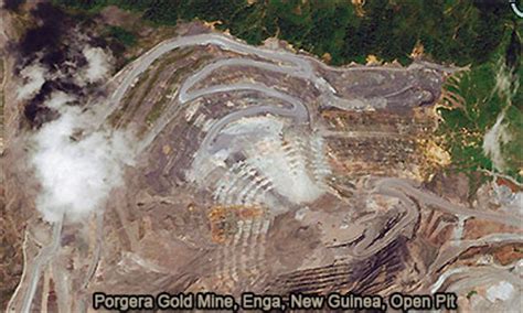 Porgera Gold Mine, Enga, Papua New Guinea. Open Pit Art. Elearning.