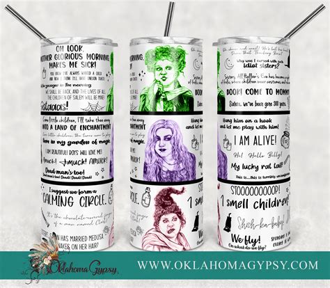 Sanderson Sisters Quotes Inspired Digital File Wraps – Oklahoma Gypsy ...