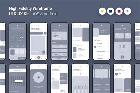 35+ Mobile App Wireframe Templates: iPhone + Android | App wireframe ...