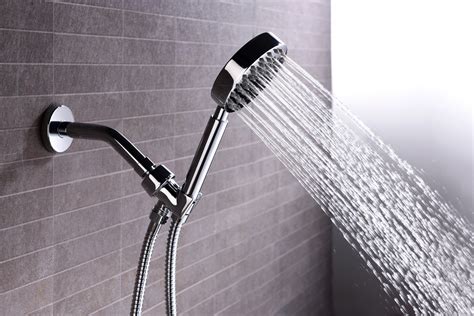 100% Solid Metal Hand Held Shower Head Set with Hose & Holder, 2.5 GPM ...