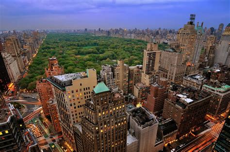 Central Park at Dusk, New York City [2144×1424] : r/CityPorn