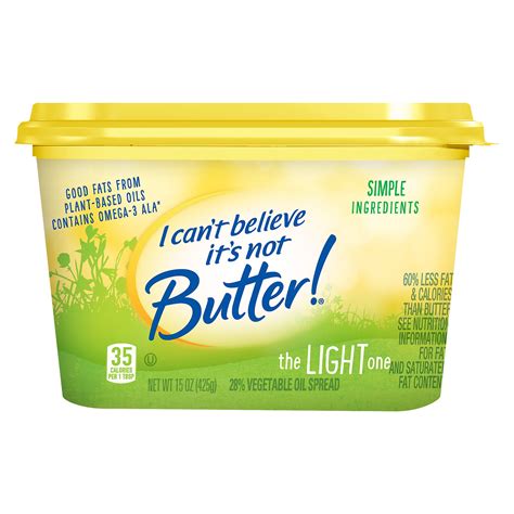 I Can't Believe It's Not Butter! Light Spread - Shop Butter & Margarine at H-E-B