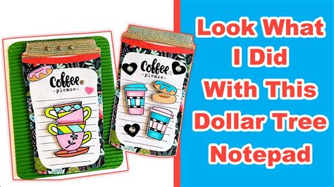 Quick & Easy Dollar Tree Notepad Idea | Mindless Crafting - YouTube