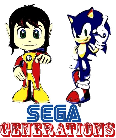 Sega Generations Alex Kidd and Sonic the Hedgehog by TheGreatDevin on ...