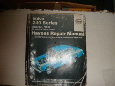 Purchase Volvo 240 Repair Manual 1976-1993 in Yelm, Washington, United States