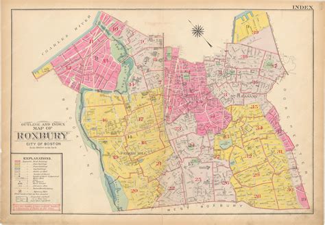 Roxbury, Massachusetts 1915 Index Map – WardMapsGifts by WardMaps LLC