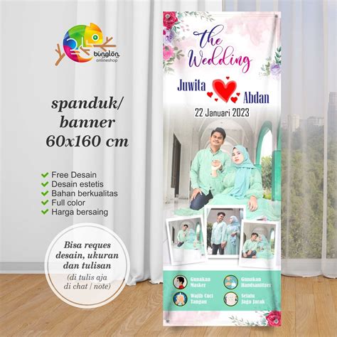 Jual Spanduk, Banner Wedding, Banner Pernikahan | Shopee Indonesia