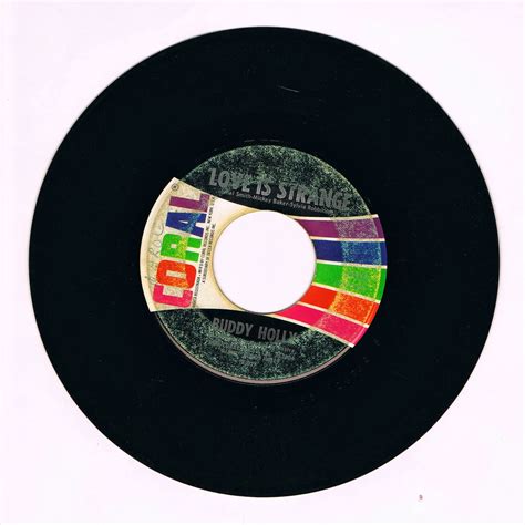 Vinyl Records 7 inch: Buddy Holly Love Is Strange You're The One CORAL 62558 7 inch 45 rpm vinyl ...