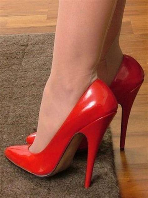 Pin by James Bright on Tacones | Stiletto heels, Heels, Red high heel shoes