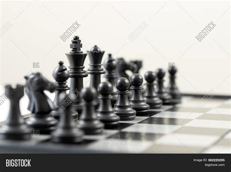 Black Chess Pieces On Image & Photo (Free Trial) | Bigstock