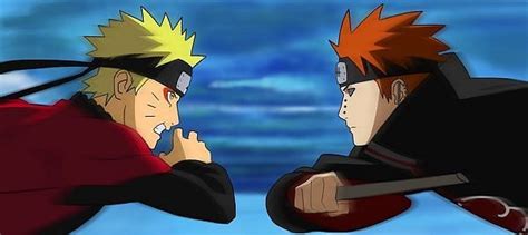 When does Naruto fight Pain?