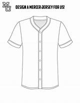 Jersey Coloring Pages Football Uniform Baseball Template Jerseys Sports  sketch template
