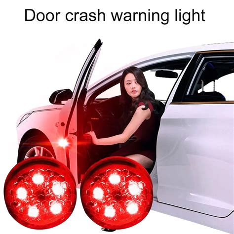 2pcs Magnetic Wireless Car Door Open Led Warning Light Anti Collision ...