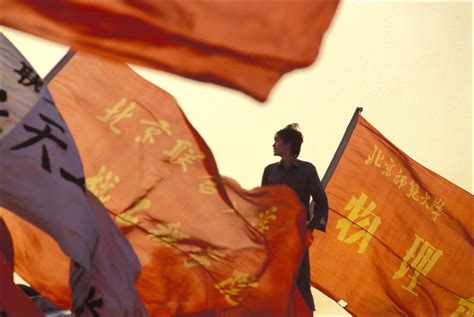 Politics of War — CHINA. Beijing. June 1, 1989. A Chinese youth at a...