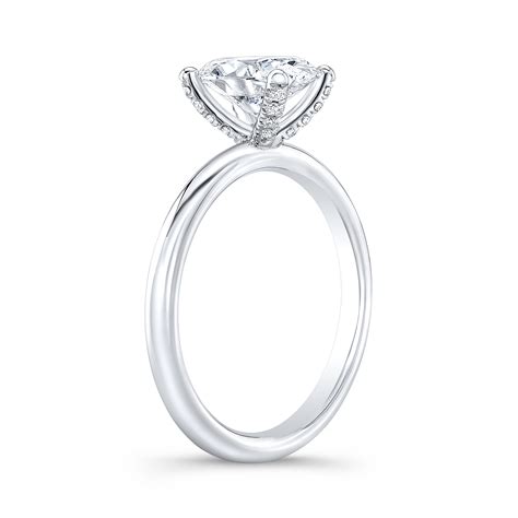 1ct. Oval cut Natural Diamond Solitaire Diamond Prongs Engagement Ring (GIA Certified) | Diamond ...