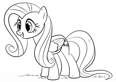 Coloriage Fluttershy de My Little Pony - télécharger et imprimer ...