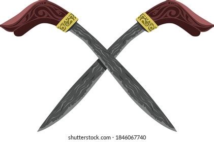 Badik Indonesian Traditional Weapon Vector Stock Vector (Royalty Free) 1846043125 | Shutterstock