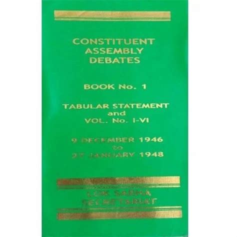 Constituent Assembly Debates (Set Of 5 Book) at Rs 8000 | राजनीति विज्ञान की पुस्तक in New Delhi ...