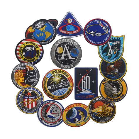 Buy NASA Apollo Mission Patch Set Apollo1,7,8,9,10,11,12,13,14,15,16,17 ...