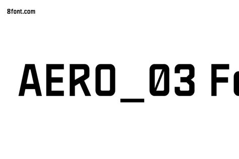 AERO_03 Font - Free Font Download