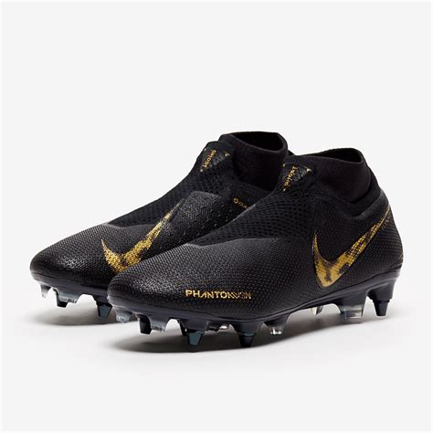 Nike Phantom VSN Elite DF SG-PRO AC - Black/Metallic Gold - Soft Ground ...