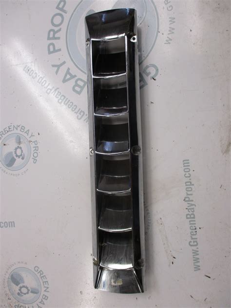 Marine Boat Blower Vent Cover Chrome Plastic 17 3/4" x 3 3/8" | Green Bay Propeller & Marine LLC