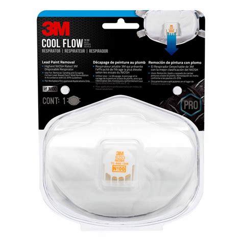 3M N100 Lead Paint Removal Valved Respirator Mask-8233PC1-B-NA - The Home Depot