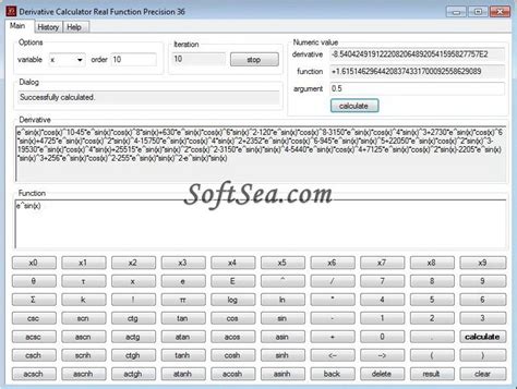Derivative Calculator Real 36 Screenshot