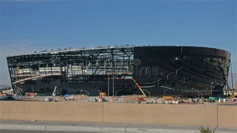 Oakland Raiders New Stadium Under Construction in Las Vegas in 2020 Editorial Stock Photo ...