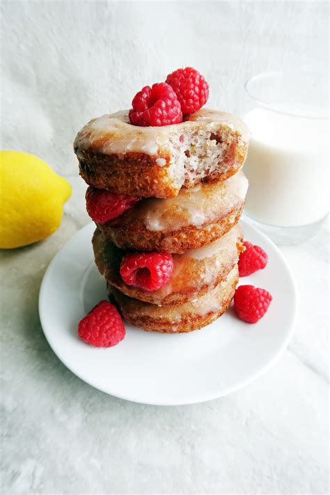 Baked Raspberry Lemon Glazed Donuts - Yay! For Food