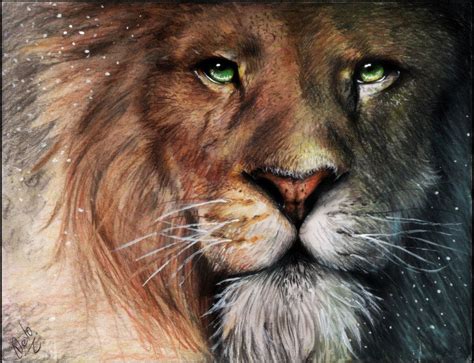 Stunning Drawing of Aslan