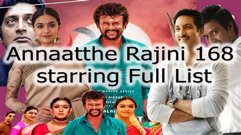 Annaatthe Rajini 168 Starring OFFICIALFULL LIST |Superstar Rajinikanth | Nayanthara|Keerthy ...