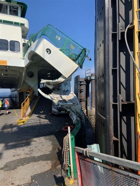 Photos: Vashon Island Ferry Damaged in Dock Allision