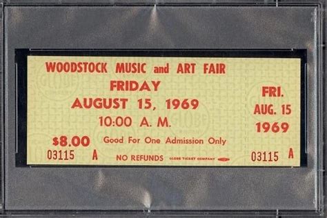 Woodstock Ticket Sells for $1,000