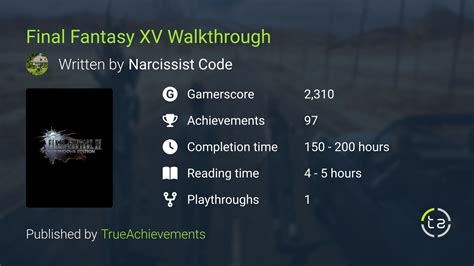 Final Fantasy XV Walkthrough