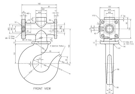 Best way to model this crane hook? : cad