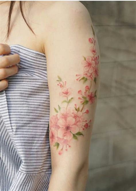 Cherry Blossom Tattoos On Shoulder - Printable Calendars AT A GLANCE