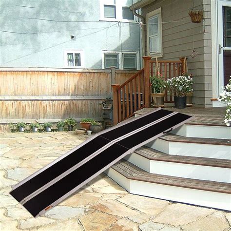 K-Like Aluminum Wheelchair Ramp Stairs Scooter Ramps Portable Compact ...