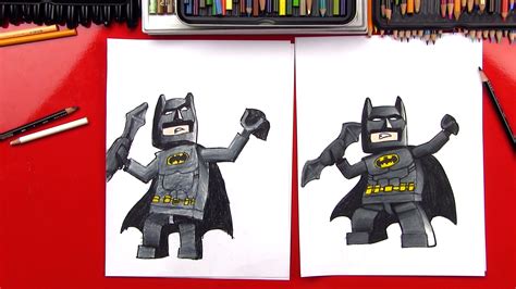 How To Draw Lego Batman + SYA - Art For Kids Hub