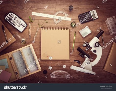 Scientific Accessories On Table Education Science Stock Photo 285699512 ...