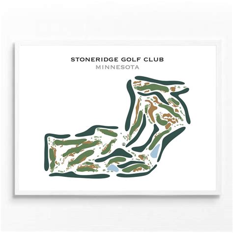 Stoneridge Golf Club, MN Golf Course Map, Home Decor, Golfer Gift for Him, Scorecard Layout ...